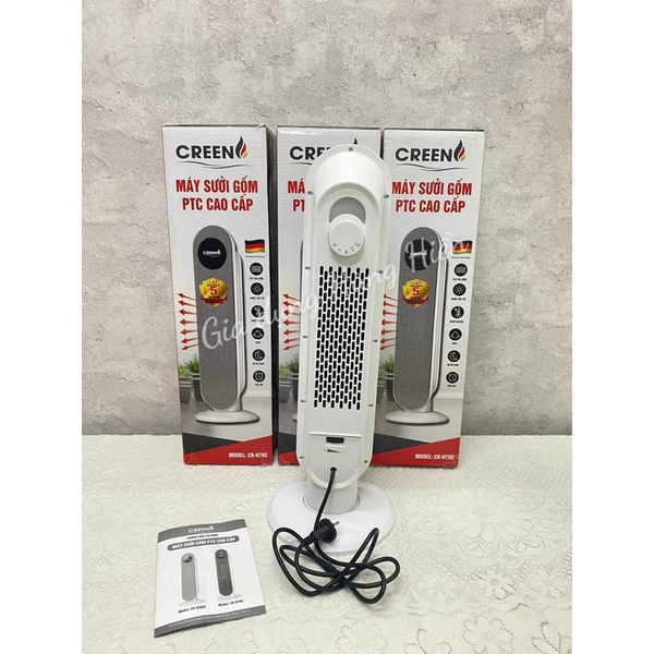 Máy Sưởi Gốm Creen - Công Suất 2200W - Bảo Hành Chính Hãng 12 tháng