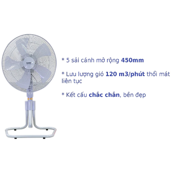 Quạt Rút Công Nghiệp Benny BF-182F - Công suất 120W - 3 tốc độ gió - Bảo hành chính hãng 12 tháng