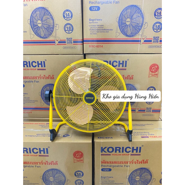 QUẠT TÍCH ĐIỆN KORICHI KRC-6314 - HÀNG CHÍNH HÃNG