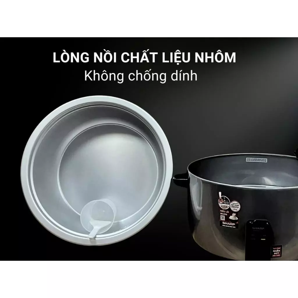 Nồi cơm điện nắp rời Sharp 6.5L, 7.8L, 9L - Hàng chính hãng - Bảo hành 12 tháng
