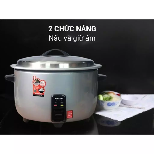 Nồi cơm điện nắp rời Sharp 6.5L, 7.8L, 9L - Hàng chính hãng - Bảo hành 12 tháng