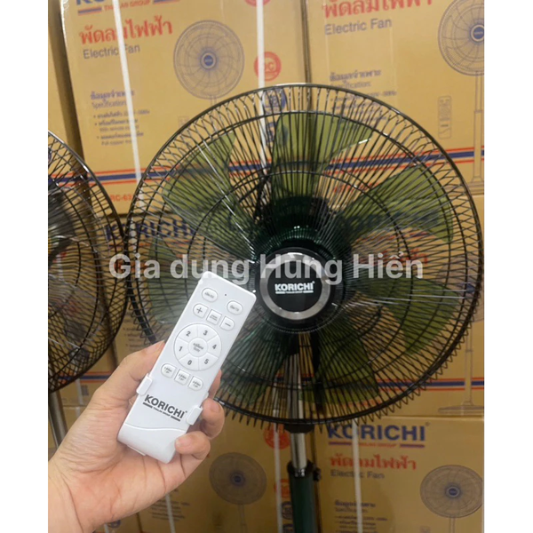Quạt điện Korichi KRC-6319 XÁM - Công suất 85W - 2 màu cao 1m3 - Bảo hành chính hãng 24 tháng