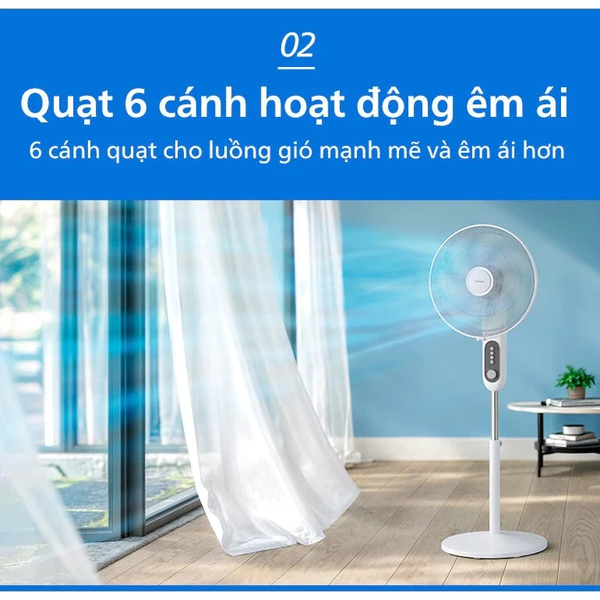Quạt Đứng Philips CX1220/00 - Độ Ồn Thấp - Hàng Chính hãng Bảo Hành 24 Tháng