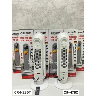 Máy sưởi gốm cao cấp CREEN CR-H79C núm vặn cơ - Công suất 2000W - Hàng chính hãng - Bảo hành 12 tháng
