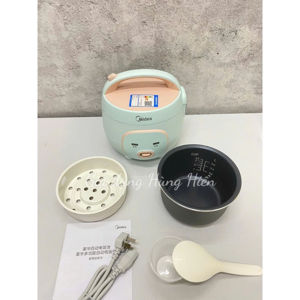 Nồi cơm điện mini Midea 0.6 lít FB161Q1-151A/ FB16M161 Vàng - Hàng chính hãng bảo hành 12 tháng.