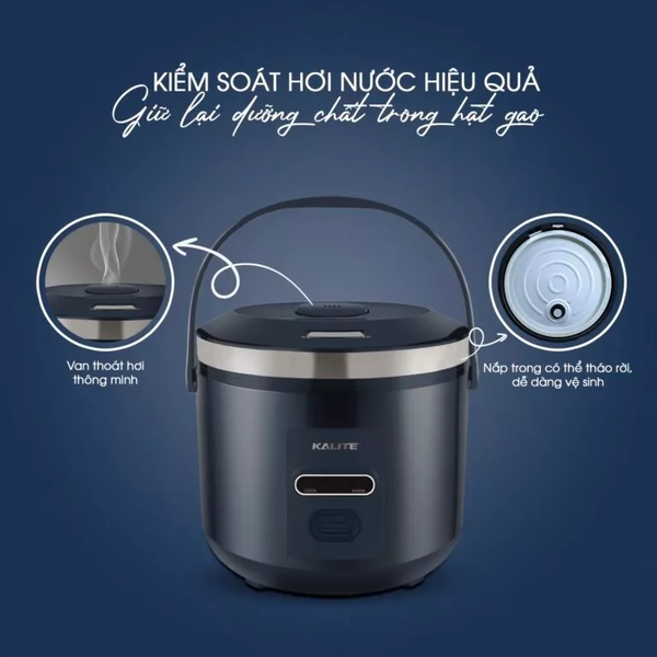 Nồi cơm điện Kalite KRC 8218 dung tích 1.8L - Hàng chính hãng bảo hành 12 tháng.
