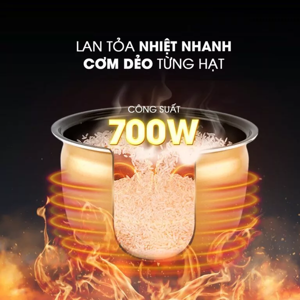 Nồi cơm điện Kalite KRC 8218 dung tích 1.8L - Hàng chính hãng bảo hành 12 tháng.