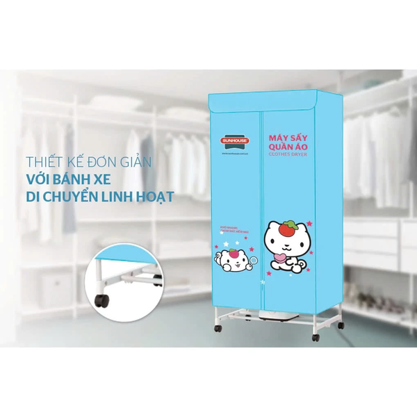 Tủ sấy Quần Áo SHD2702 - Sấy Tối Đa 10kg Quần Áo - Công Suất 900W - Bảo Hành Chính Hãng 12 Tháng