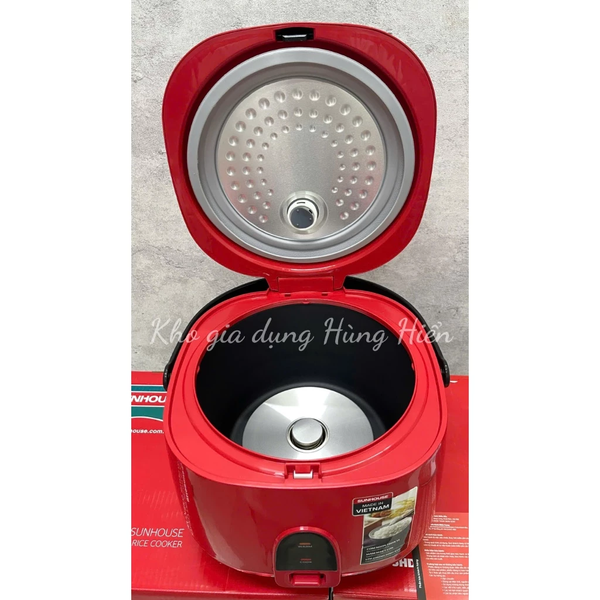 NỒI CƠM ĐIỆN SUNHOUSE SHD8611R - DUNG TÍCH 1.8L - CÔNG SUẤT 700W - HÀNG CHÍNH HÃNG BẢO HÀNH 12 THÁNG