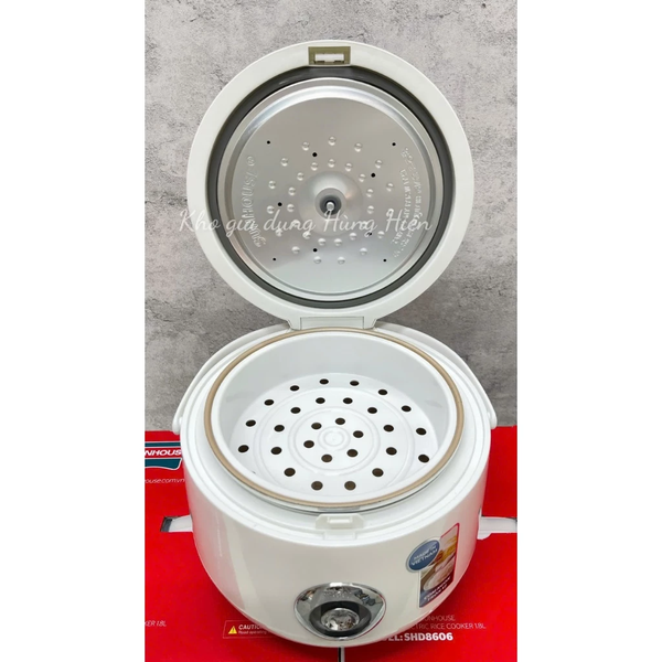 NỒI CƠM ĐIỆN 1.8 L SUNHOUSE SHD8606 - CÔNG SUẤT 700W - HÀNG CHÍNH HÃNG - BẢO HÀNH 12 THÁNG