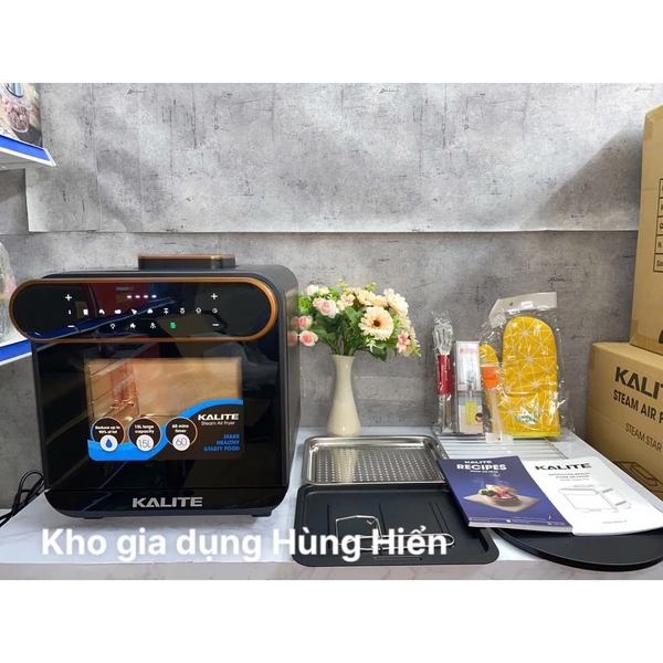 Nồi Chiên Không Dầu Hơi Nước Kalite Steam Pro - Dung tích 15  - Công suất 1500W - Hàng chính hãng bảo hành 24 tháng