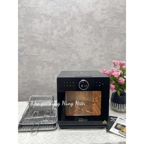 Nồi Chiên Hơi Nước OLIVO SF16 Pro - Dung tích 16 lít - Công Suất 2800W - Hàng chính hãng bảo hành 24 tháng