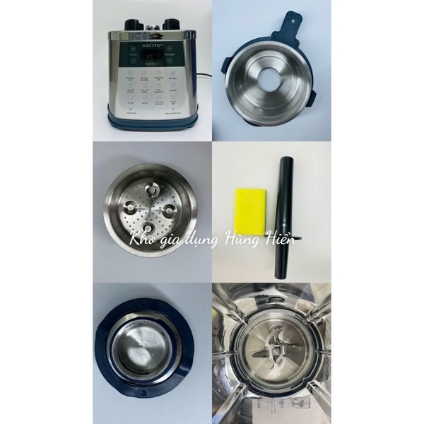 Máy Làm Sữa Hạt Kalite KCBV8P - Dung tích 1.75 lít - Công suất 1800W - Hàng chính hãng bảo hành 24 tháng