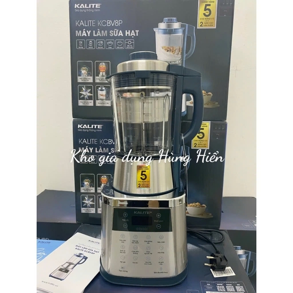 Máy Làm Sữa Hạt Kalite KCBV8P - Dung tích 1.75 lít - Công suất 1800W - Hàng chính hãng bảo hành 24 tháng