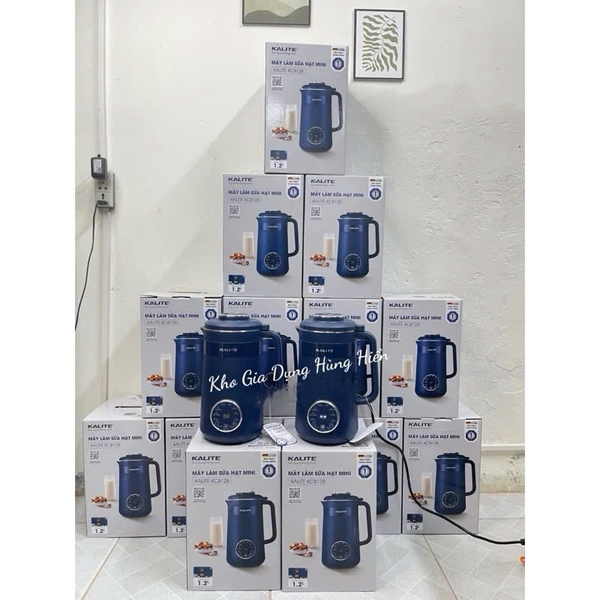 Máy Làm Sữa Hạt Mini Kalite KCB12B - Dung tích 1.2 lít - Công suất 980W - Hàng chính hãng bảo hành 12 tháng