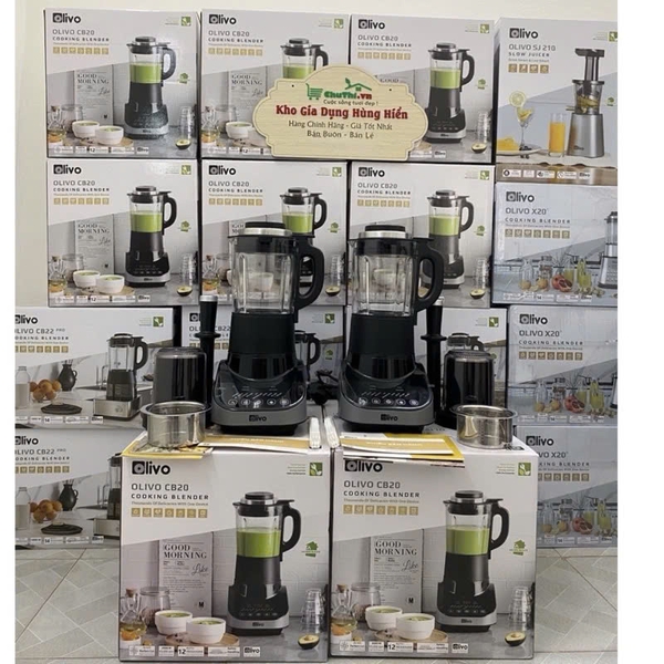 Máy làm sữa hạt OLIVO CB20 - Dung tích 1.75 lít - Công suất 2000W - Hàng chính hãng bảo hành 24 Tháng