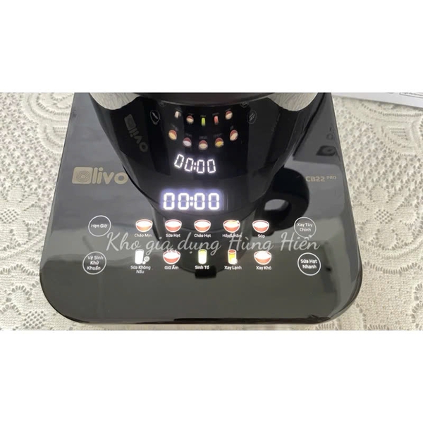 Máy làm sữa hạt, nấu sữa đậu nành Olivo CB22 Pro - Dung tích 1.75 lít - Công suất 1800W - Hàng chính hãng bảo hành 24 tháng