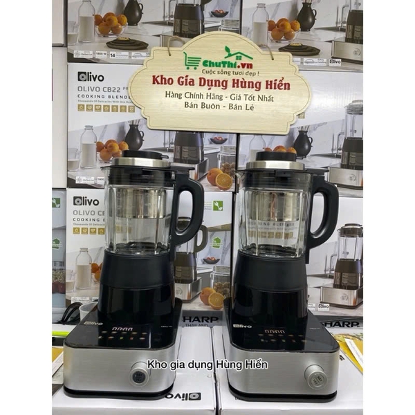 Máy làm sữa hạt, nấu sữa đậu nành Olivo CB22 Pro - Dung tích 1.75 lít - Công suất 1800W - Hàng chính hãng bảo hành 24 tháng