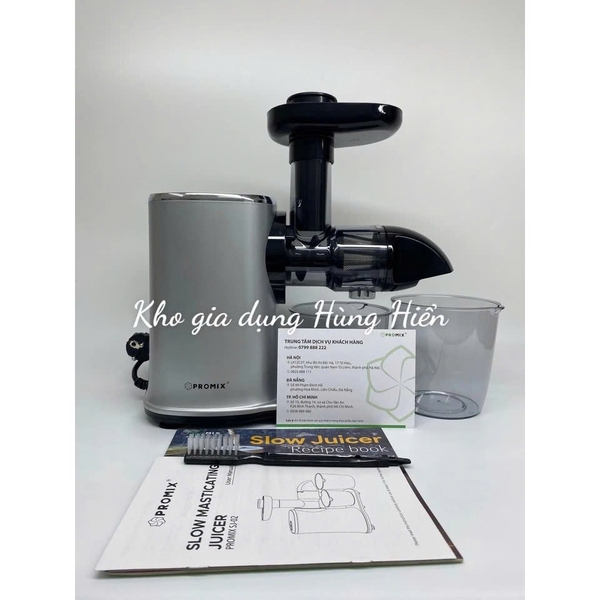 Máy ép chậm trục ngang Promix SJ-02 - Công suất 150W - Dung tích bình chứa 550ml - Hàng chính hãng bảo hành 36 tháng