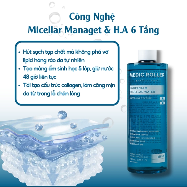 Nước tẩy trang Medic Roller Professional