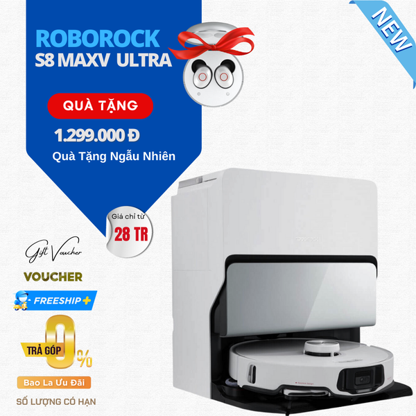 Robot Hút Bụi Lau Nhà Roborock S8 MaxV Ultra - Hàng Chính Hãng