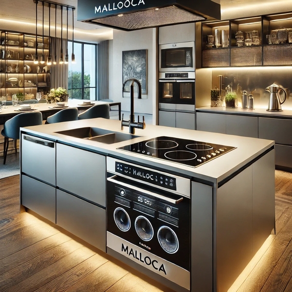 Căn bếp cao cấp với các thiết bị Malloca