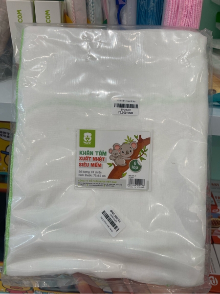 Khăn tắm mippi 6 lớp