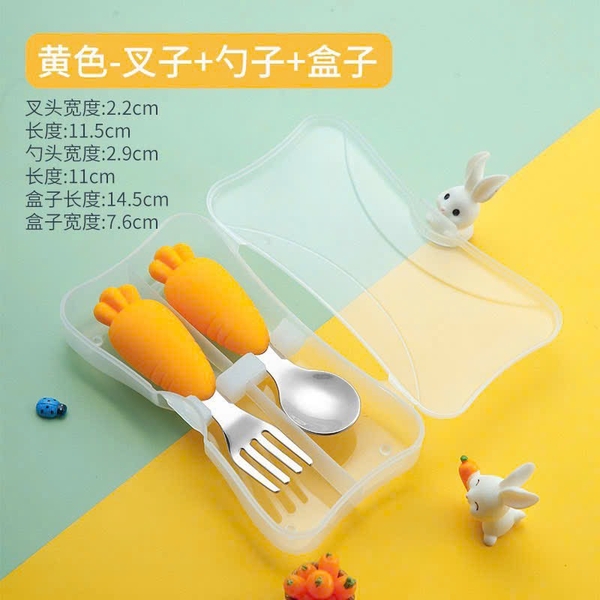 Set thìa+ dĩa cà rốt