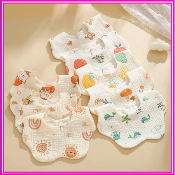 yếm tròn muslin win