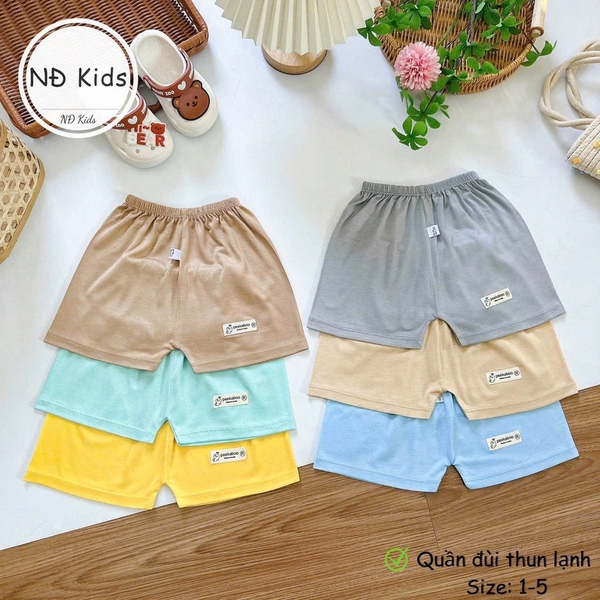 Set 10 quần đùi thun lạnh K.woo cho bé