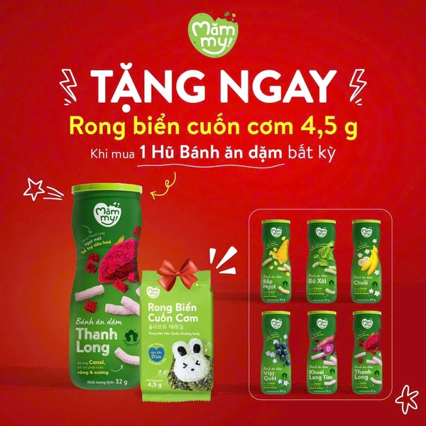 Bánh ăn dặm măm my hũ 32g