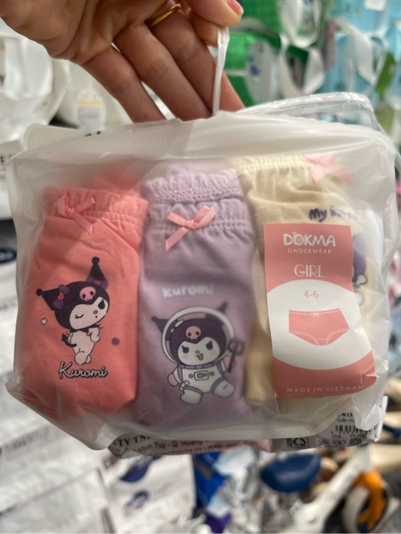 Quần chip đùi1332 (set 3) Dokma