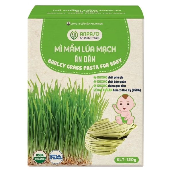 Mỳ ăn dặm mầm lúa mạch Apaso 120g