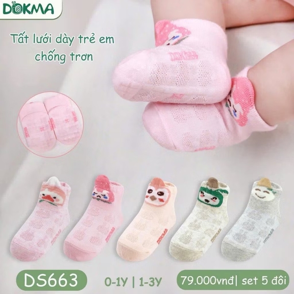 Tất lưới 663 (set 5 đôi) Dokma