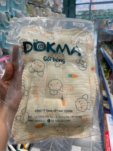 Gối bông mỏng Dokma