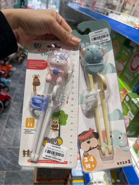 Đũa tập gắp cho bé (voi+gấu)