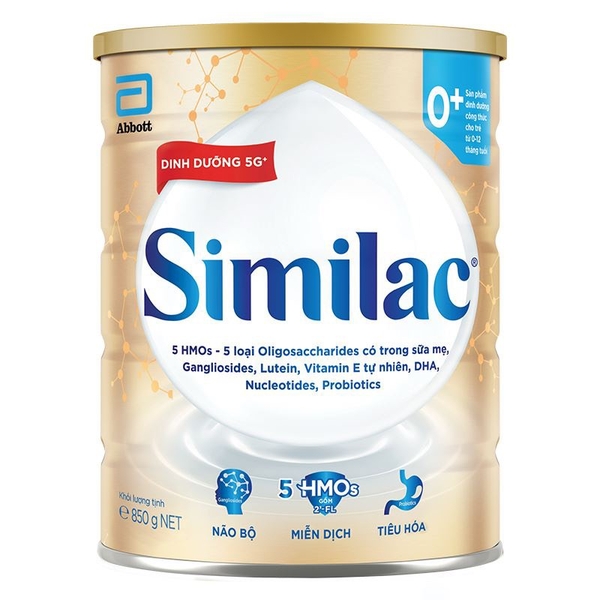 Sữa Similac 5G 0+ 850g