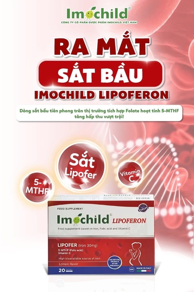 Imochild Lipoferon ( sắt bầu và sau sinh ) -Italia
