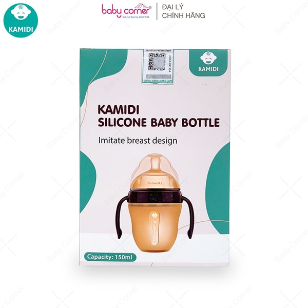 Bình sữa Kamidi silicon chính hãng 150ml