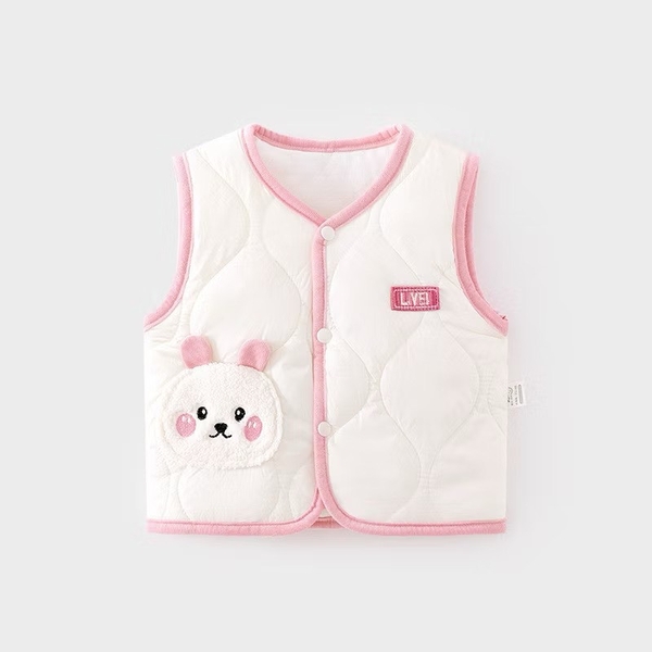 áo gile thỏ ( viền hồng, nâu)