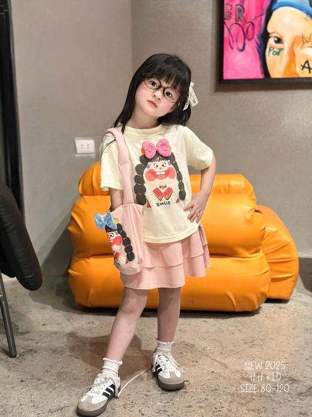 Set bé gái tết tóc kèm túi (5-13)