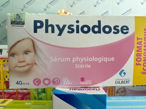 Muối sinh lý physiodose hồng (40ống)