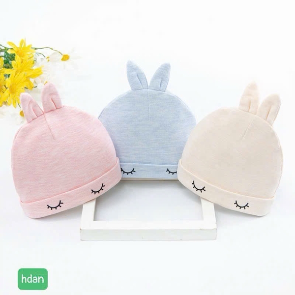 Mũ sơ sinh tai thỏ