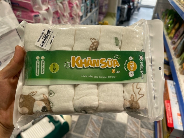 Khăn sữa 6 lớp Dokma (set 5)