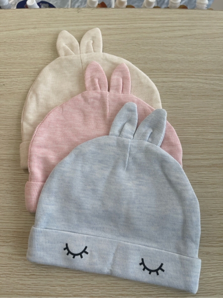 Mũ sơ sinh tai thỏ