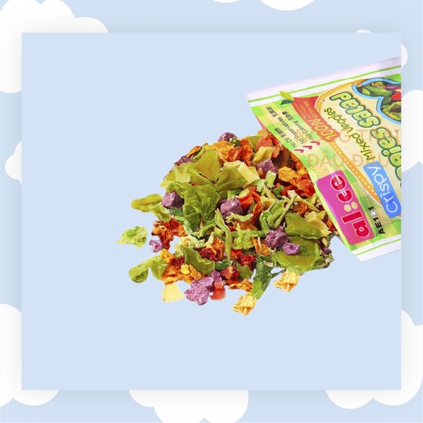 Rau Củ Sấy Khô Thức Ăn Vặt Cho Thỏ, Bọ Ú, Hamster, Chinchilla Hiệu Alice 70g