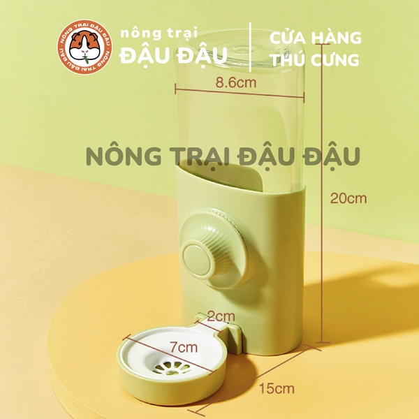Bình Nước Cho Thỏ, Bọ Ú, Chinchilla Tự Động Cao Cấp 600ml