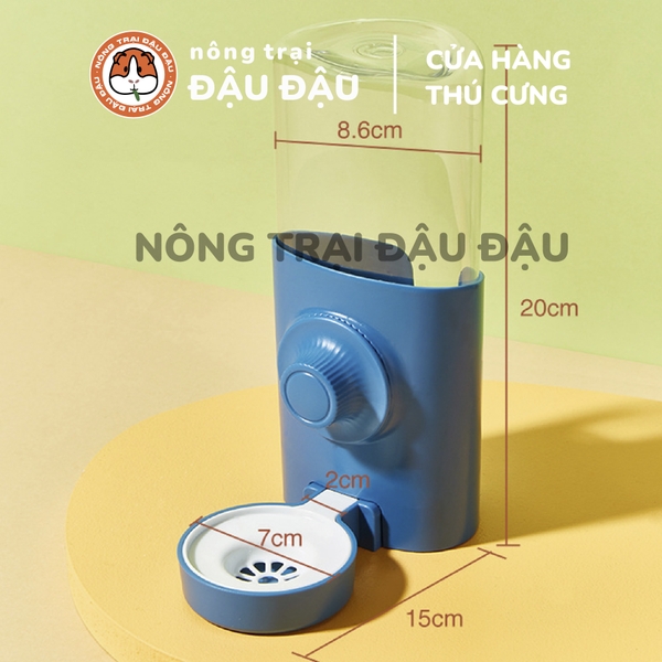 Bình Nước Cho Thỏ, Bọ Ú, Chinchilla Tự Động Cao Cấp 600ml