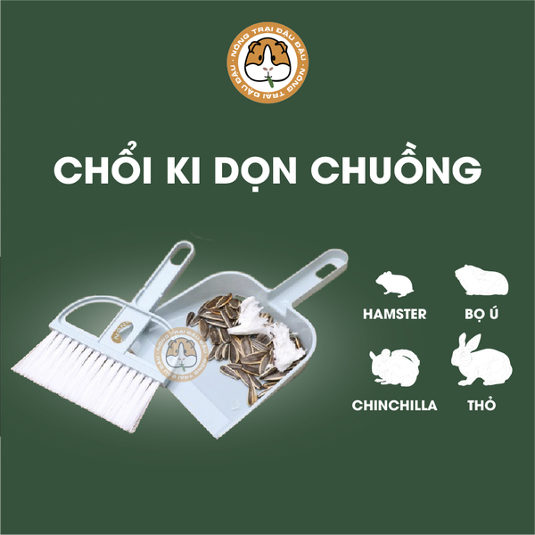 Bộ Chổi Ki Vệ Sinh Dọn Chuồng Cho Thú Cưng