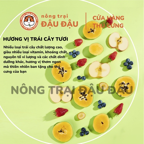 Trái Cây Rau Củ Sấy Lạnh Yee Cho Thỏ Ăn Vặt Cho Thỏ Giàu VItamim Hộp 55g